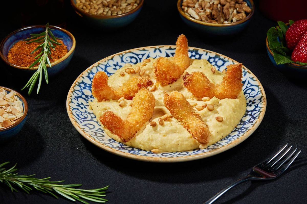 Hummus cu Creveti
